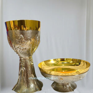 Chén lễ chạm nho -CLXV045
