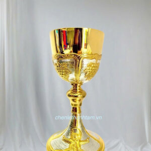 Chén Lễ chạm nho xi vàng - CLXV 088