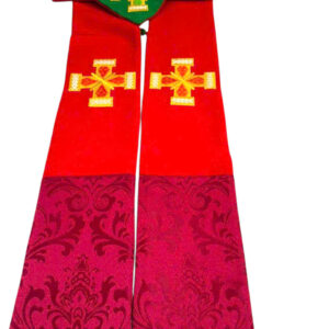 Dây Stola Linh Mục ( 2 mặt 2 màu , Đỏ - xanh)  - MS01