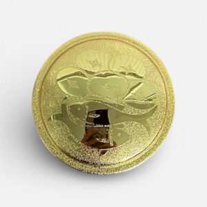 Hộp Mình Thánh có chạm loại 7 cm xi vàng - MT008